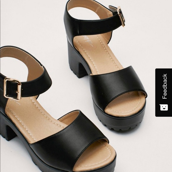 Koi Footwear black  Leather Sandal - size 37 - Picture 7 of 7